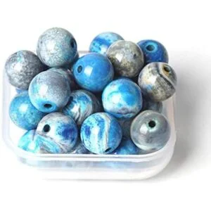 100 cuentas de piedra natural de 0.315 in ágata de rayas_5