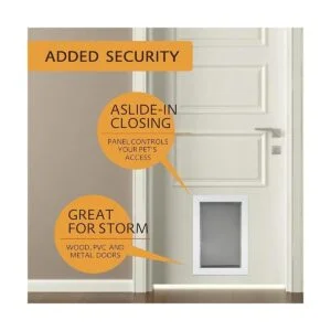 AMZOO Solapa de repuesto para puerta de perromascota_4