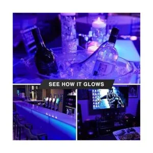 Paquete de 3 bombillas LED de filamento A19 moradas Base_3