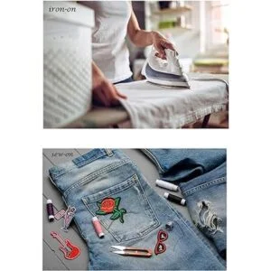 Harsgs 60 parches bordados al azar colores vivos y_4