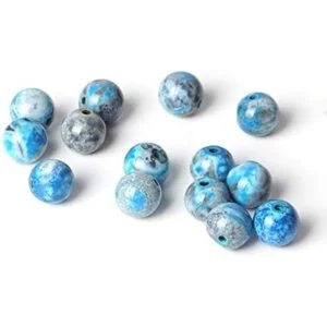 100 cuentas de piedra natural de 0.315 in ágata de rayas_4