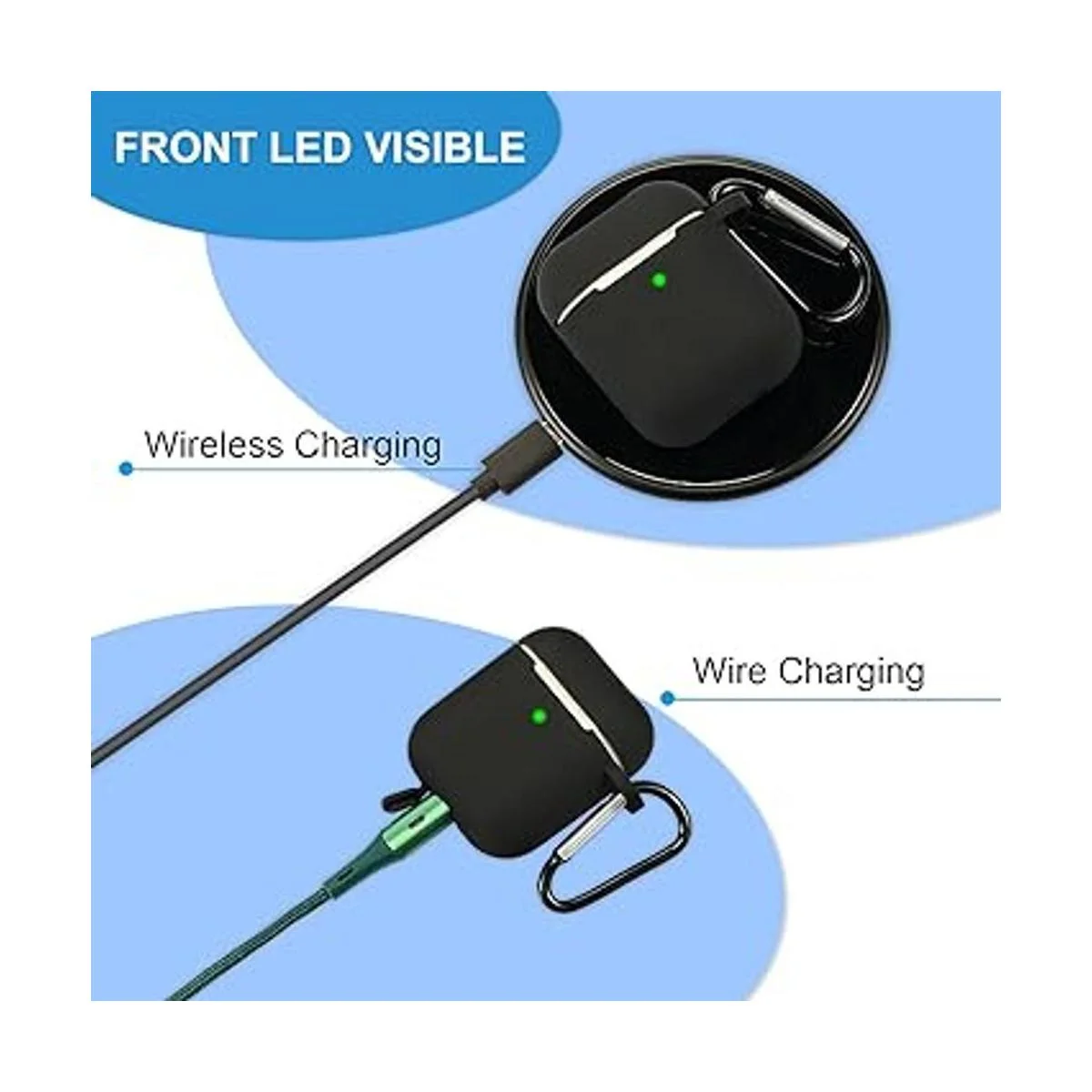 12 fundas protectoras de silicona para auriculares con_4