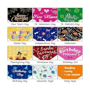 12 bandanas navideñas para perro Halloween bufanda día_3