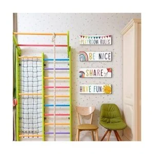 Letrero de sala de juegos 4 piezas decoración de pared_5