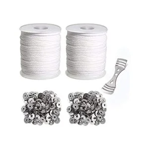 Juego de herramientas para vela 2 rollos de mecha de vela_1