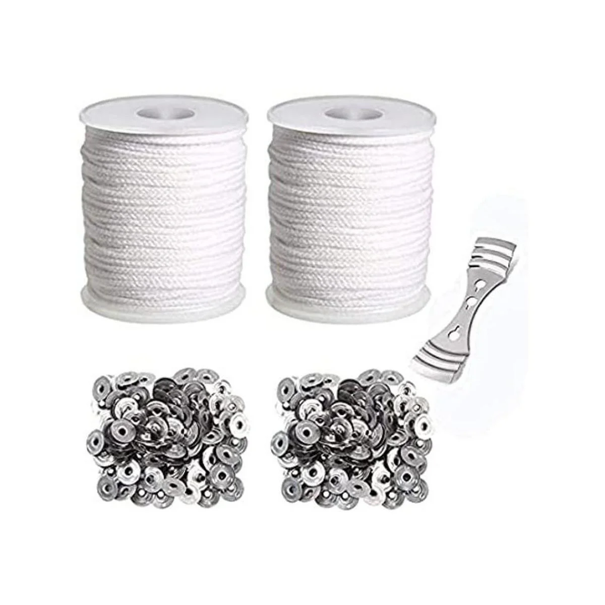 Juego de herramientas para vela 2 rollos de mecha de vela_1