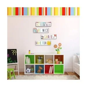 Letrero de sala de juegos 4 piezas decoración de pared_6