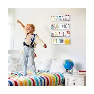 Letrero de sala de juegos 4 piezas decoración de pared_7