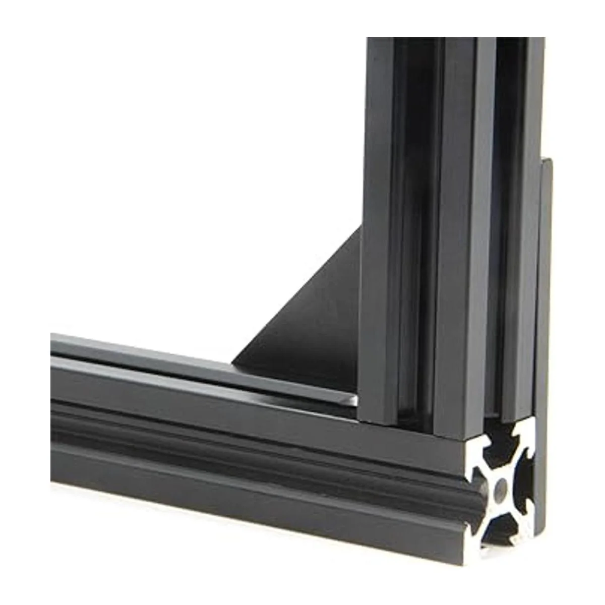 Zeberoxyz 4 unidskit negro forma de L placa de soporte de_6