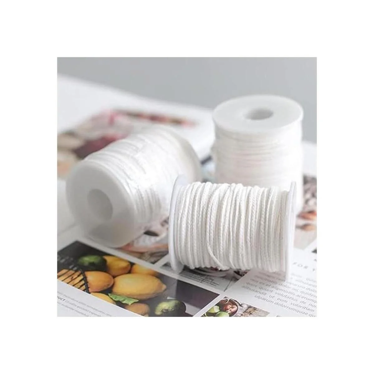 Juego de herramientas para vela 2 rollos de mecha de vela_5