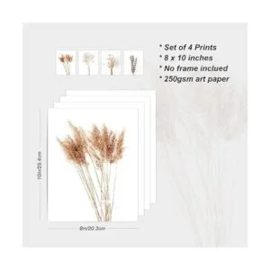 heilkee Arte de pared bohemio de hierba de pampas_2