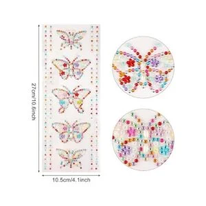 40 pegatinas de mariposa con diamantes de imitación_6