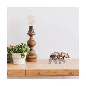 Decoración de pared rústica de animales del bosque_6