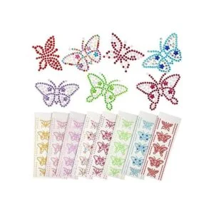 40 pegatinas de mariposa con diamantes de imitación_1