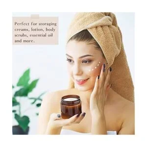 Paquete de 20 tarros de plástico ámbar de 2 onzas con_6