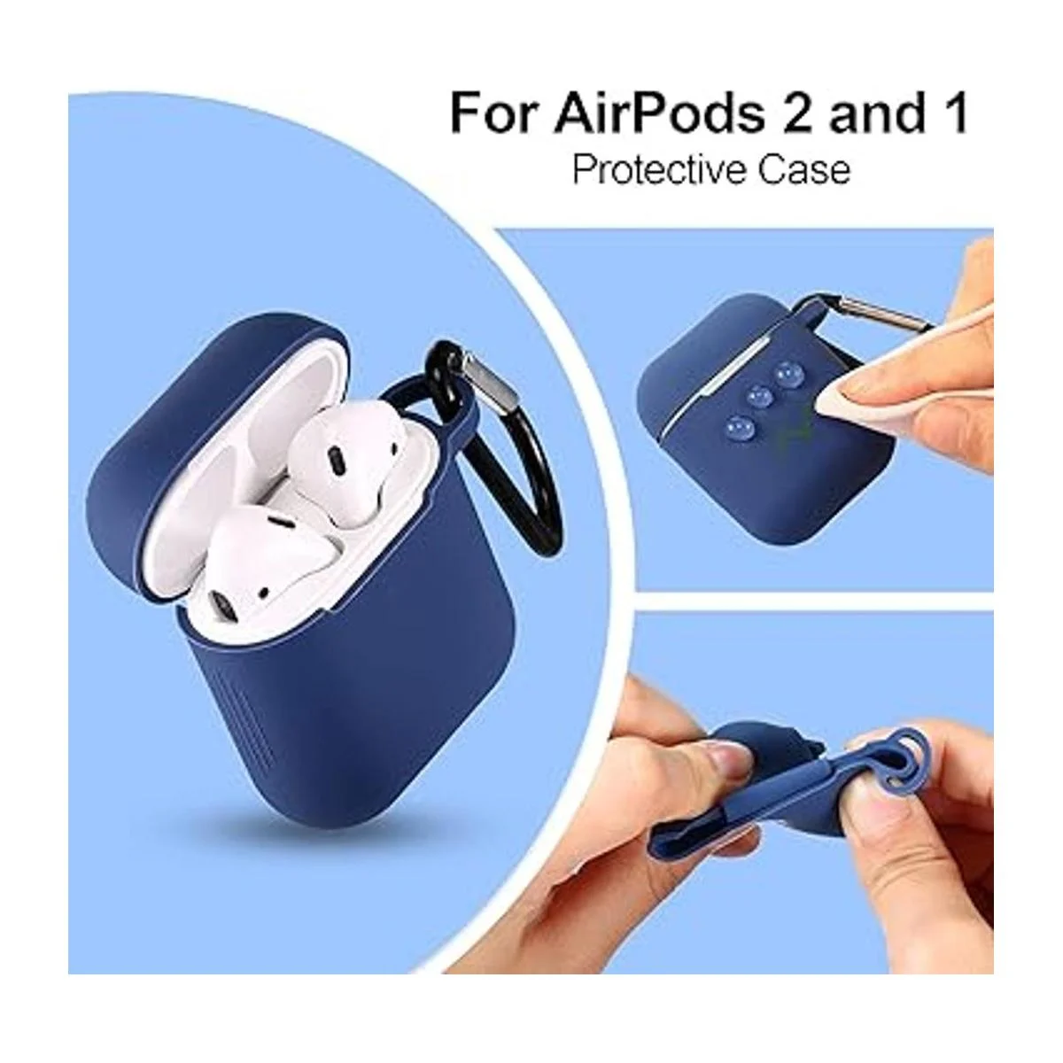 12 fundas protectoras de silicona para auriculares con_3