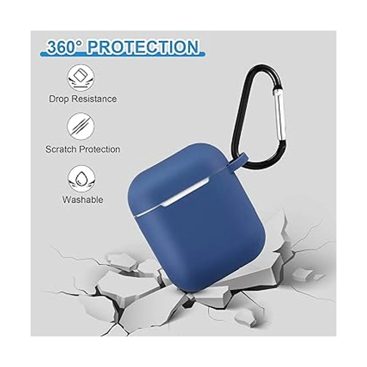 12 fundas protectoras de silicona para auriculares con_2