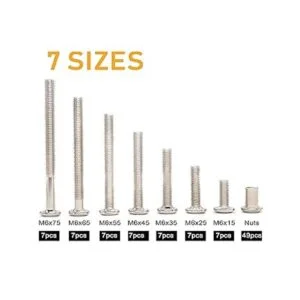 binifiMux 100 piezas M6x15mm 0.984 in 1.378 in 1.772_3