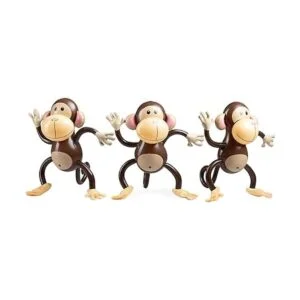 Mono inflable grande paquete de 3 monos de 27 pulgadas_3