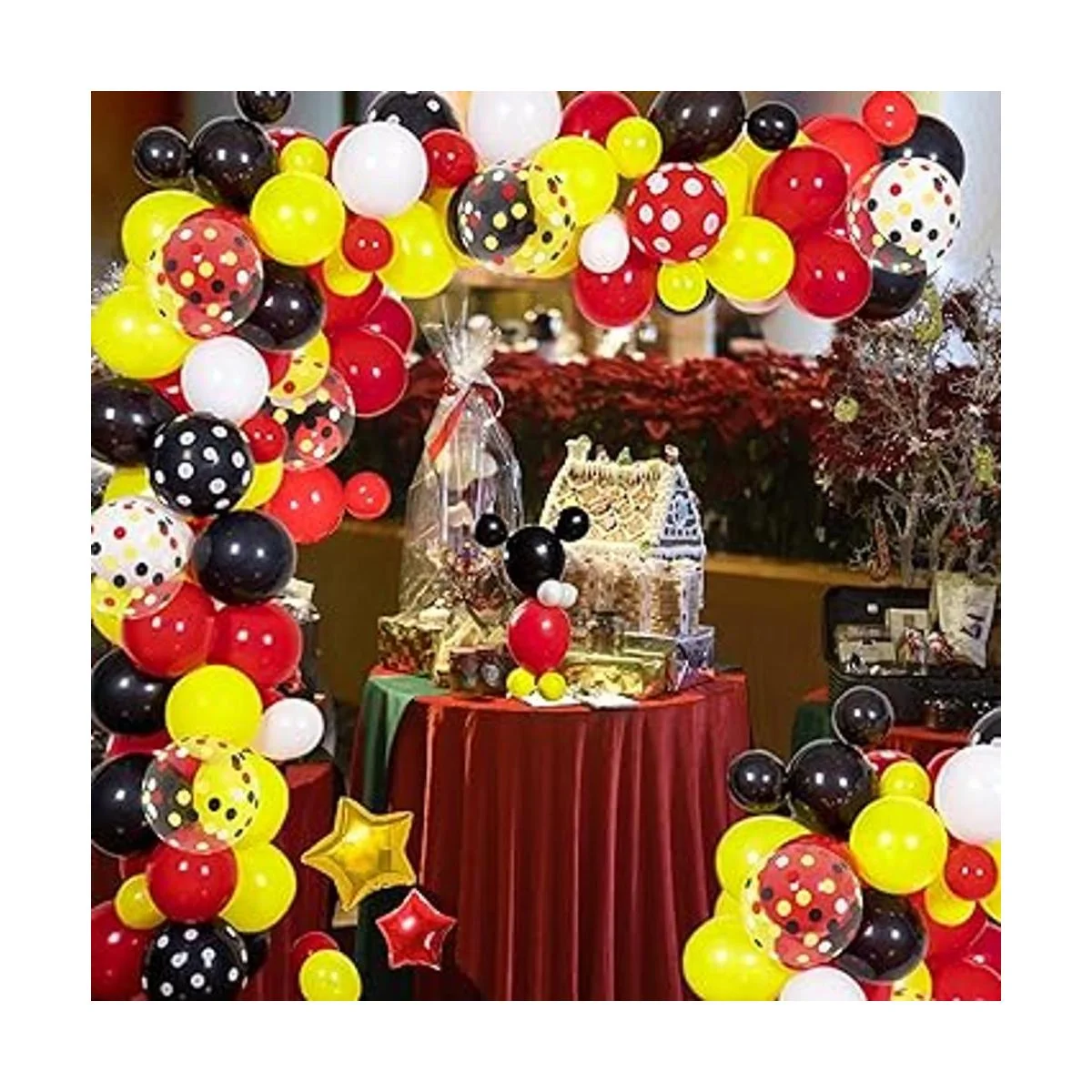 JULLIZ Kit de guirnalda de globos de Mickey Mouse 142_6