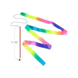 ArtCreativity Juego de 2 varitas de cinta de arco iris_3