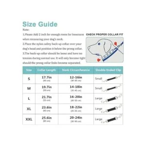 Cuello y clip de seguridad para collar de garras XL negro_2