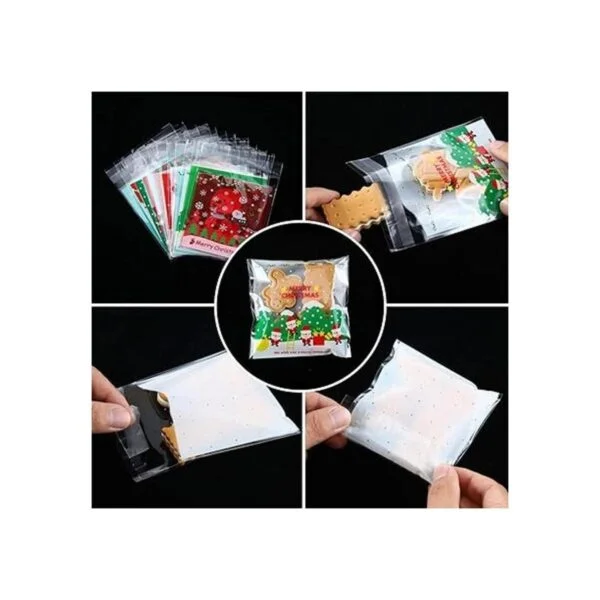 Outus 300 bolsas de celofán de Navidad bolsas de galletas_3