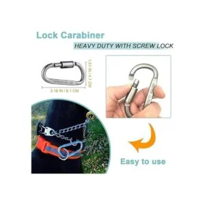 Cuello y clip de seguridad para collar de garras XL negro_5