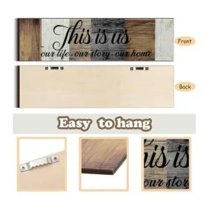 3 letreros de This is Us rústicos para decoración del_4