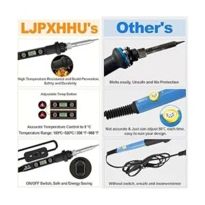 Kit de soldador electrónico 80 W LCD de temperatura_3