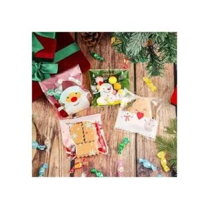 Outus 300 bolsas de celofán de Navidad bolsas de galletas_5