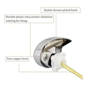 Paquete de 2 manillas empotradas para tanque Toliet_2