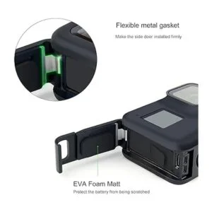 SOONSUN Cubierta de puerta lateral de aluminio para GoPro_4