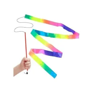 ArtCreativity Juego de 2 varitas de cinta de arco iris_4