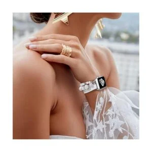 CAGOS Pulsera de abalorios compatible con Apple Watch_5