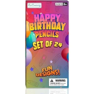 ArtCreativity Lápices de feliz cumpleaños juego de 24_6
