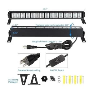 Barra de luz LED negra mejorada de 36 W luz de inundación_2