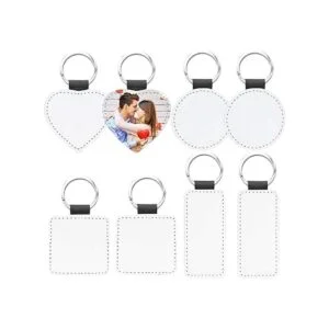 Llaveros de sublimación en blancoLlavero de cuero de_7