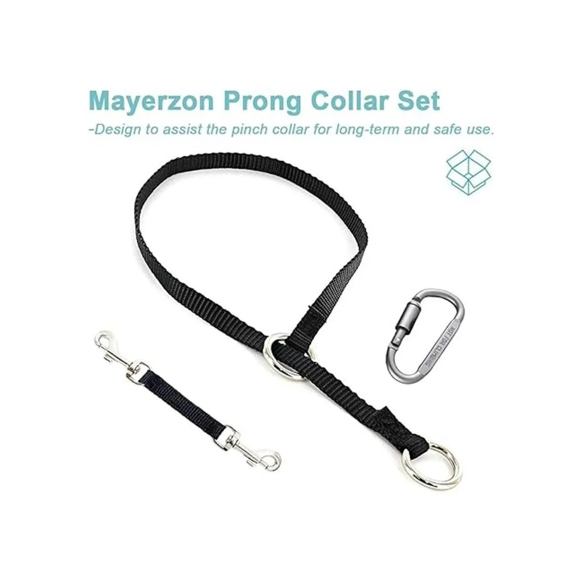 Cuello y clip de seguridad para collar de garras XL negro_6