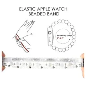 CAGOS Pulsera de abalorios compatible con Apple Watch_3