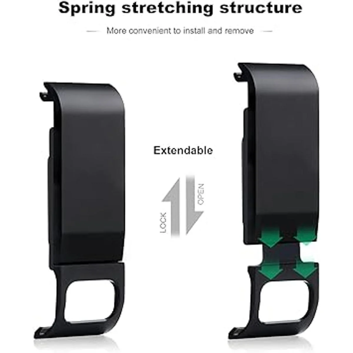 SOONSUN Cubierta de puerta lateral de aluminio para GoPro_3