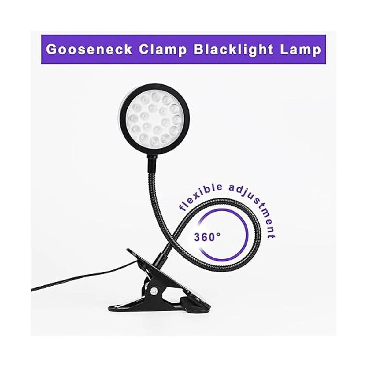 Lámpara de curado de cuello de cisne UV con luz negra luz_4