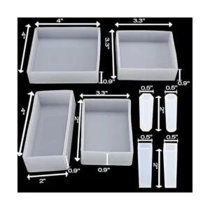 Juego de 8 moldes de resina de silicona moldes de_4