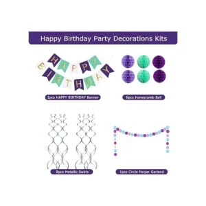 Cartel de feliz cumpleaños de sirena decoraciones de_2