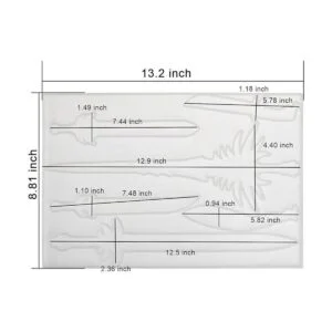 Nearockle Moldes de resina con alambre dorado para_2