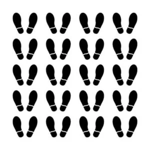 20 pares de 40 estampados de calcomanías negras para_1