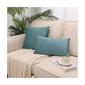 Paquete de 2 fundas de cojín cuadradas decorativas de_3