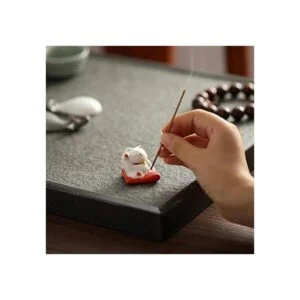 Sizikato Bonito soporte para quemador de incienso de gato_4