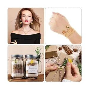 60 dijes de aleación de abeja esmaltada de abeja de panal_7