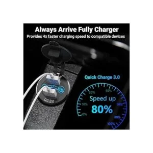 Ouffun Enchufe de cargador de coche USB C de 56 W metal_4